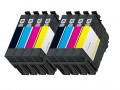 Epson T1251- T1254 (T125120, T125220, T125320, T125420) 8-Pack Remanufactured ink Cartridges