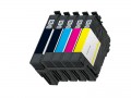 Epson T1251- T1254 (T125120, T125220, T125320, T125420) 5-Pack Remanufactured ink Cartridges