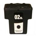 HP-02 (HP02) 1-Pack Black HP Remanufactured ink Cartridge